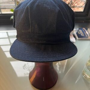 New York Hat Co. Denim Newsboy hat was made in the USA Blue one-size fits